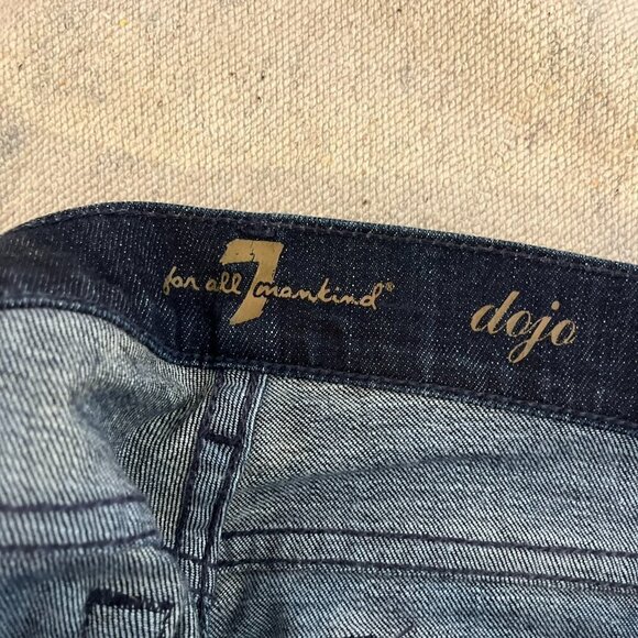 7 For All Man Kind Woman's Dojo Summer Denim Capri - Picture 6 of 8
